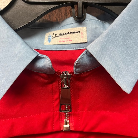 FP Movement by Free People Red and Light Blue Jacket - Picture 6 of 8